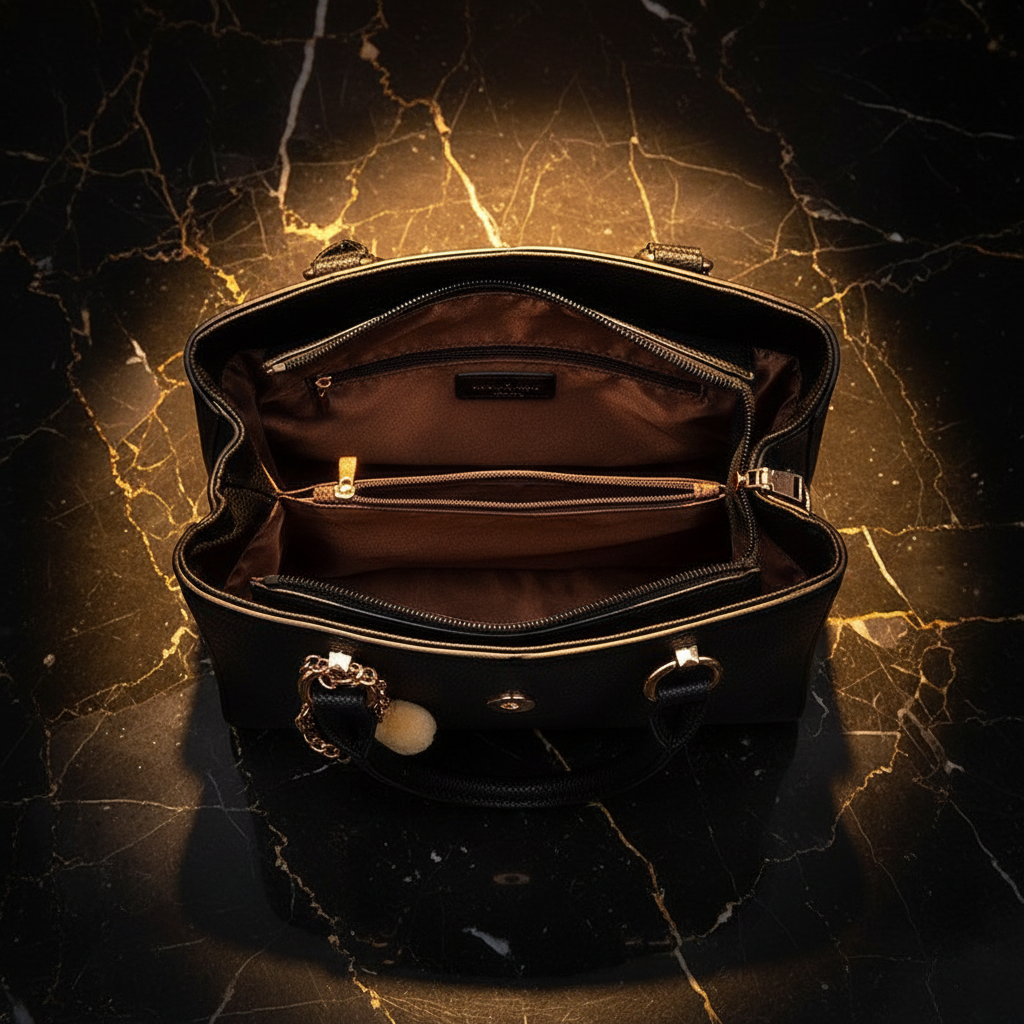 Black Interior - Black Marble Gold
