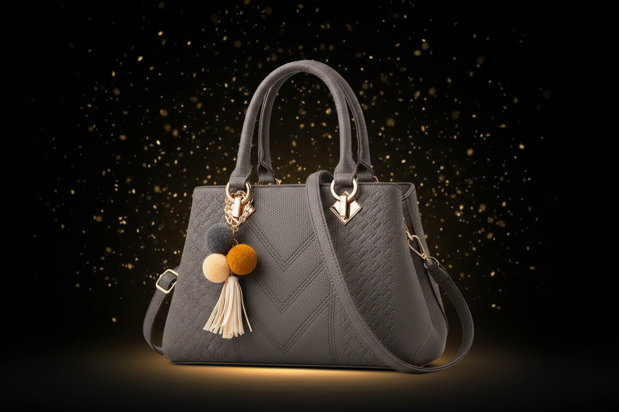 Grey Luxury Handbag